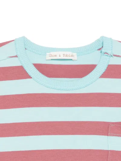Zhoe & Tobiah Striped T-shirt In Blue