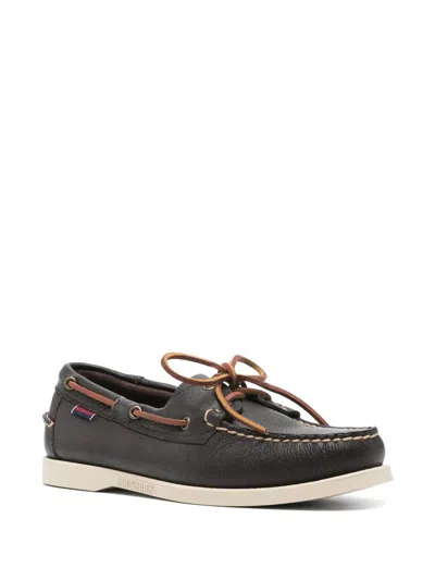 Sebago Portland Martellato Loafers In Black