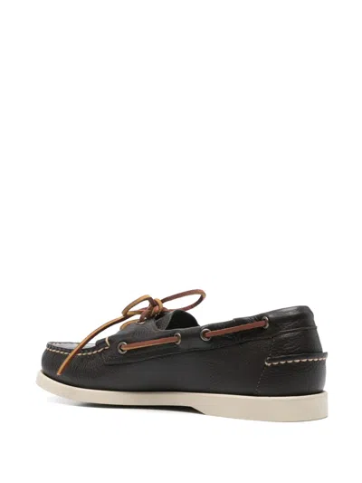 Sebago Portland Martellato Loafers In Black