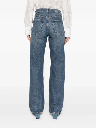 Agolde 90s Pinch Waist Straight-leg Jeans In Blue