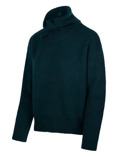 Roberto Collina High Neck Sweater In Green