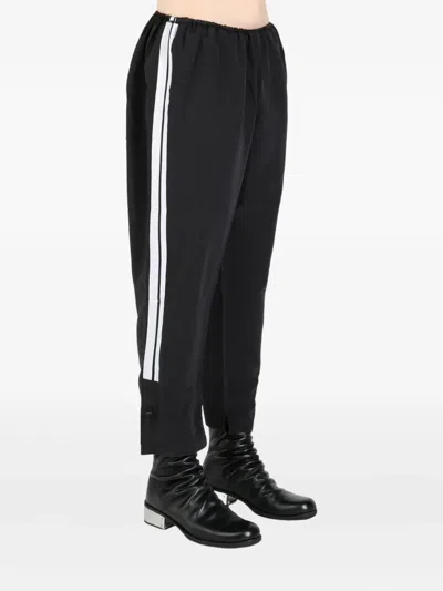 Prototypes Striped Straight-leg Trousers In Black
