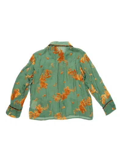 Communs Silk Shirt In Green