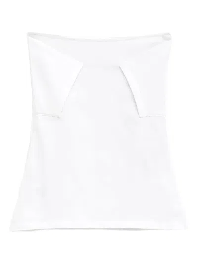 Paloma Wool Folded Crew Top In White