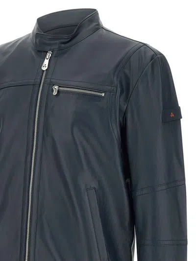 Peuterey Zip-up Bomber Jacket In Blue