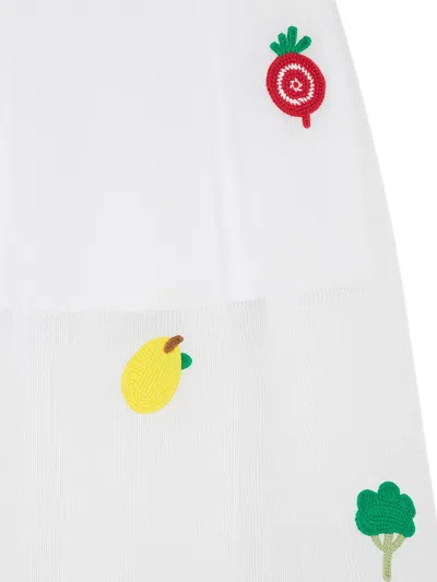 Mira Mikati Embroidered Mini Skirt In White