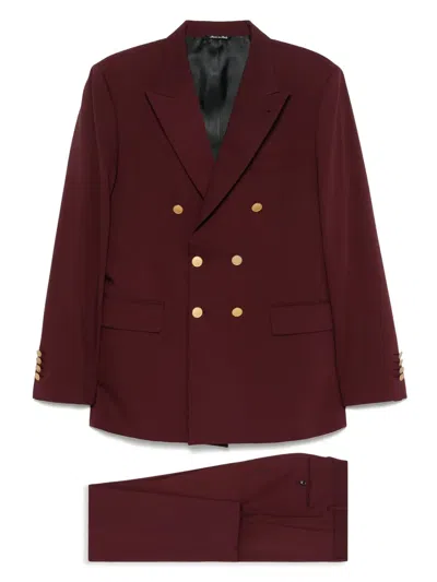 Reveres 1949 Double-breasted Suit In Red