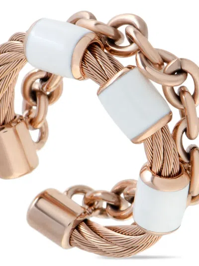 Pre-owned Charriol St. Tropez Ring In Pink