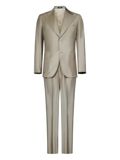 Franzese Collection Franzese Napoli Stefano De Martino Model Suit In Neutrals