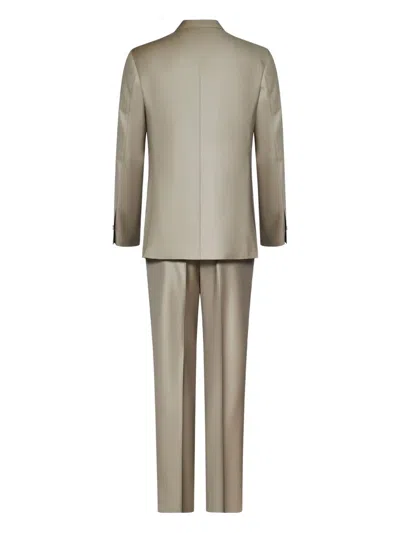 Franzese Collection Franzese Napoli Stefano De Martino Model Suit In Neutrals