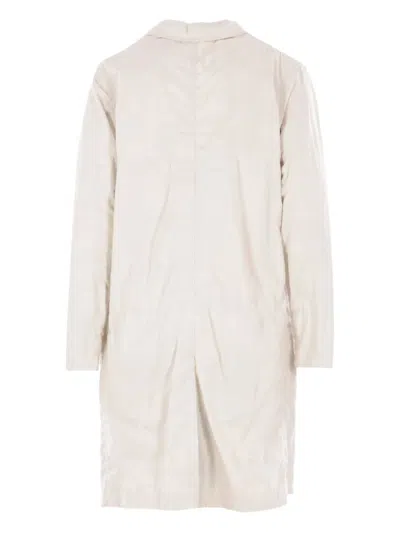 Comme Des Garçons Tao Notched-collar Trench Coat In Neutrals