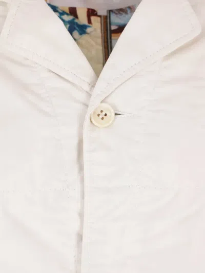 Comme Des Garçons Tao Notched-collar Trench Coat In Neutrals