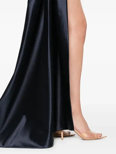 Alex Perry Asymmetric Corset Mini Dress In Blue