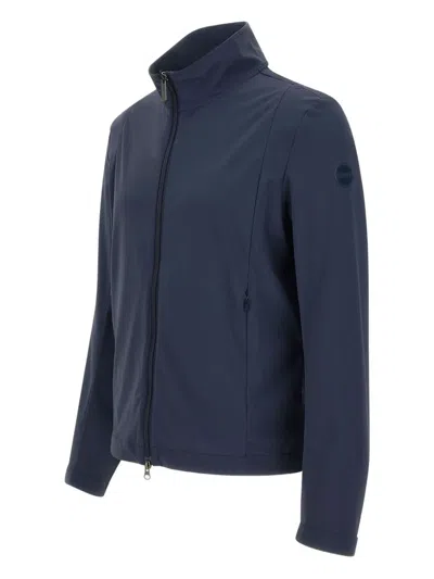 Colmar Ottoman-effect Zip-up Sweatshirt In Blue