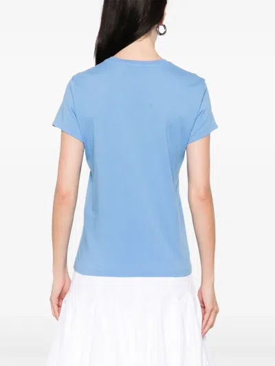 Polo Ralph Lauren Cotton Jersey Crewneck T-shirt In Blue