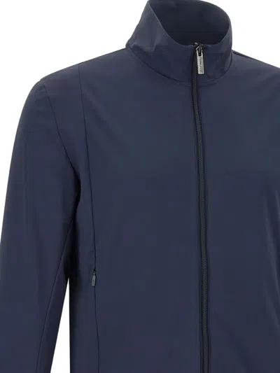 Colmar Ottoman-effect Zip-up Sweatshirt In Blue