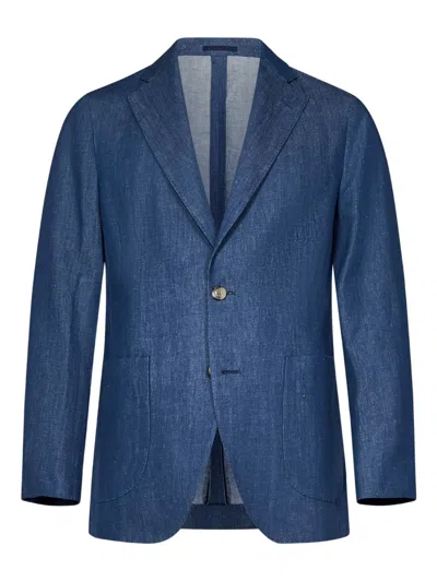 Franzese Collection Franzese Napoli Napoli Model Blazer In Blue