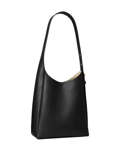 Tory Burch Small Romy Slouchy Shoulder Bag In Black