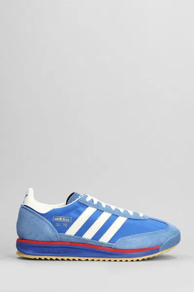 Adidas Originals Sl 72 Rs Shell And Suede Sneakers In Blue