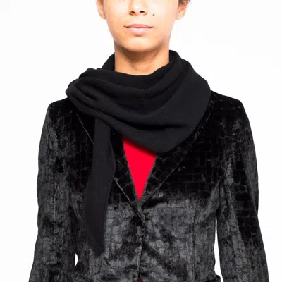 La Rose Fazzoletto Cashmere Black In Multicolor