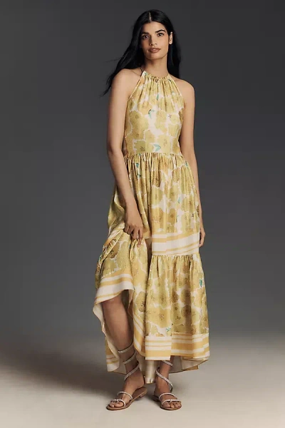 Hope For Flowers By Tracy Reese A-line Halter Maxi Dress In Multicolor