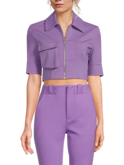 Ambush Zippered Casual Jacket In Purple