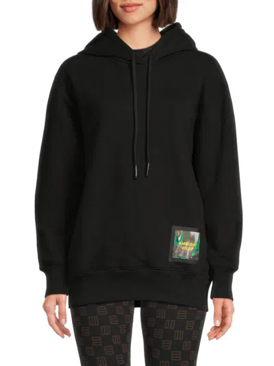Shop Ambush Women's Logo Graphic Hoodie In Black
