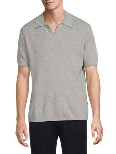 Bruno Magli Men's Johnny Collar Sweater In Light Grey
