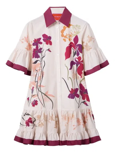 La Doublej Floral Pattern Dress In Multi