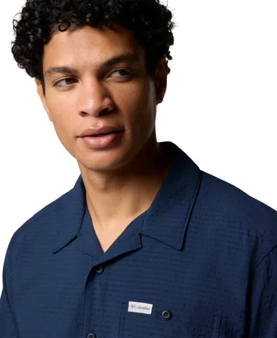 Columbia Men's Utilizer Ss Camp Shirt In Blue