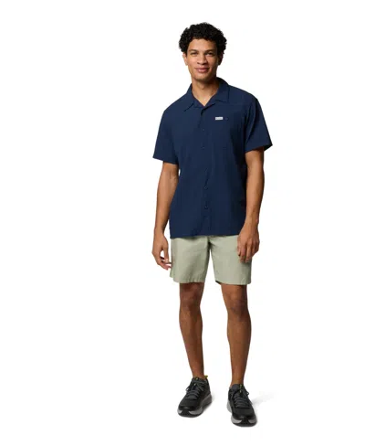 Columbia Men's Utilizer Ss Camp Shirt In Blue