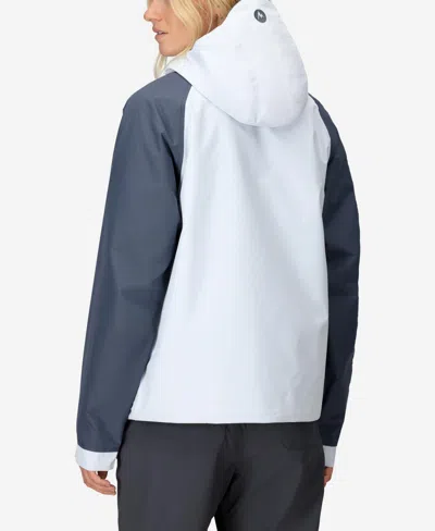 Marmot Women's Cascade Hooded Collar Jacket In Vapor,thunderhead
