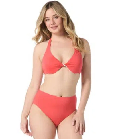 Coco Reef Womens Verso Reversible Bikini Top Bottoms In Tangelo Orange