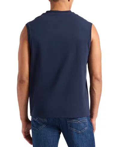 Buffalo David Bitton Men's Relaxed-fit Jersey Tank Top In Blue