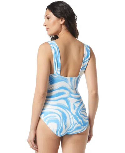 Coco Reef Women's Contours Harmonia One-piece Swimsuit In Surf Blue