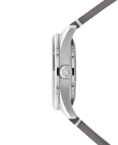 Spinnaker Men's Fleuss Automatic Gray Leather Strap Watch, 43mm In Brown