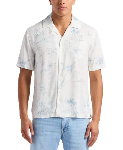 Buffalo David Bitton Men's Sandro Tropical Shirt In Milk