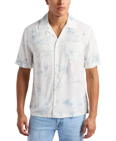 Buffalo David Bitton Men's Sandro Tropical Shirt In Milk