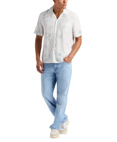 Buffalo David Bitton Men's Sandro Tropical Shirt In Milk