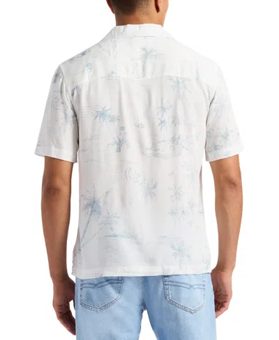 Buffalo David Bitton Men's Sandro Tropical Shirt In Milk