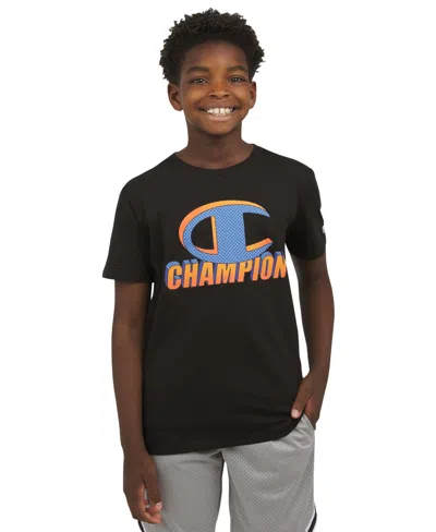 Champion Big Boys Logo Graphic Short-sleeve T-shirt In Black