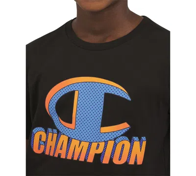 Champion Big Boys Logo Graphic Short-sleeve T-shirt In Black