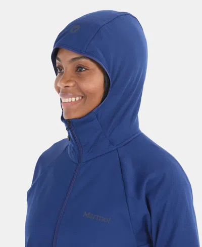 Marmot Women's Leconte Fleece Full-zip Hoodie In Blue