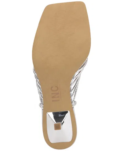 Inc International Concepts Women's Sahla Ankle-tie Sandals, Exclusively At Macy's In Silver