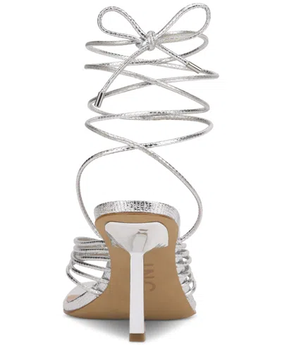 Inc International Concepts Women's Sahla Ankle-tie Sandals, Exclusively At Macy's In Silver