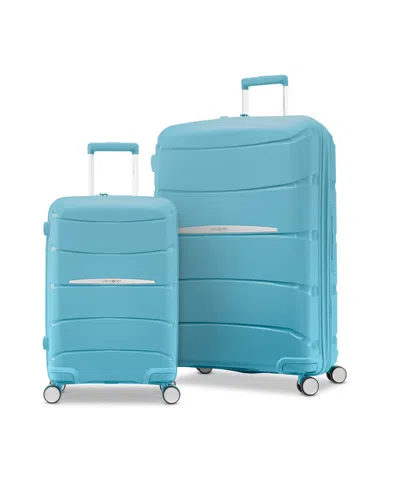 Samsonite Outline Pro 28" Hardside Expandable Spinner In Vintage Blue