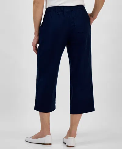 Style & Co Women's Mid-rise Pull-on Capri Pants, Regular & Petite, Exclusively At Macy's In Industrial Blue