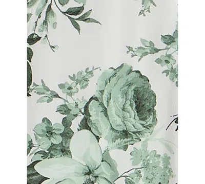 Trixxi Juniors' V-neck Bow-front Sleeveless Midi Dress In White,green