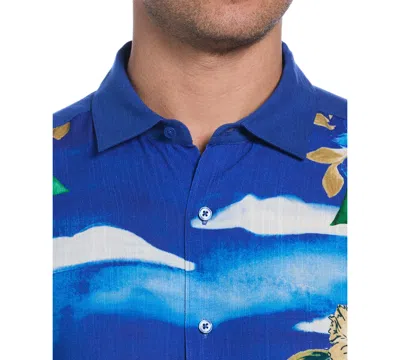 Cubavera Men's Scenic Print Short Sleeve Button-front Shirt In Multi
