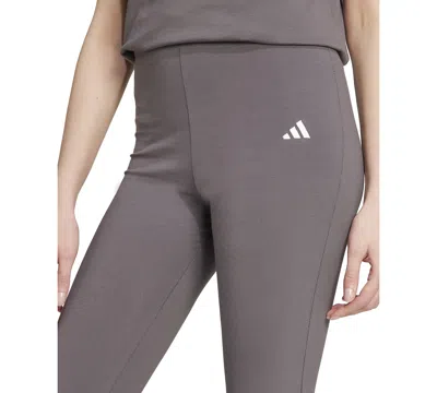 Adidas Originals Women's Essentials Small Logo Flared Leggings In Green